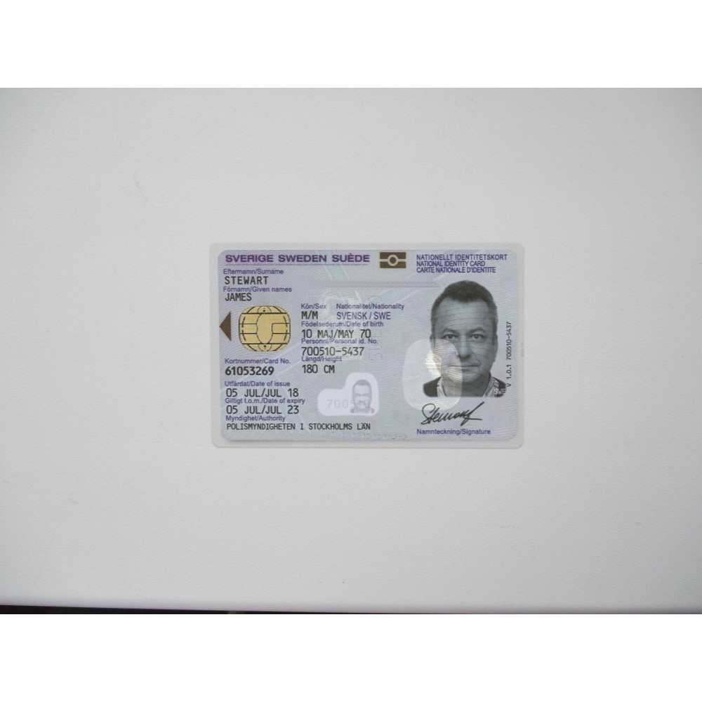 Original Swedish Identity Card Online
