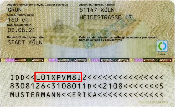 You are currently viewing German Id Card Document Number